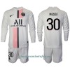 Conjunto (Camiseta+Pantalón Corto) Manga Larga Paris Saint-Germain Lionel Messi 30 Segunda Equipación 2021/22 - Niño